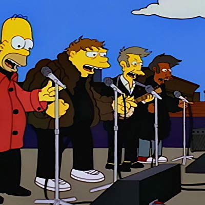 Ned Flanders, Principal Skinner, Lenny, Kent Brockman, Dr. Hibbert, Mr. Burns, Waylon Smithers, Otto, Montgomery Burns, Reverend Lovejoy...
